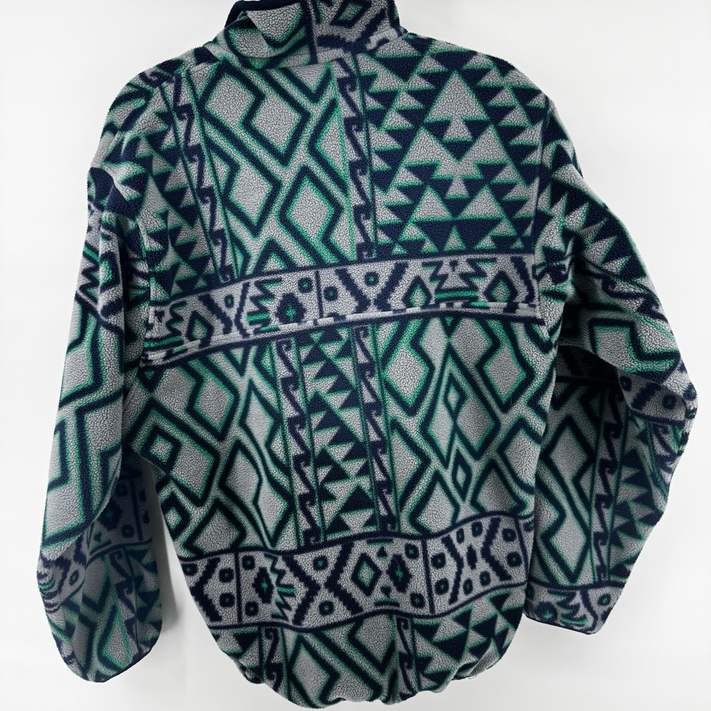 Vintage Patagonia Mens Synchilla Snap-T Fleece Pullover Aztec Tribal Pattern SzS - Picture 5 of 10